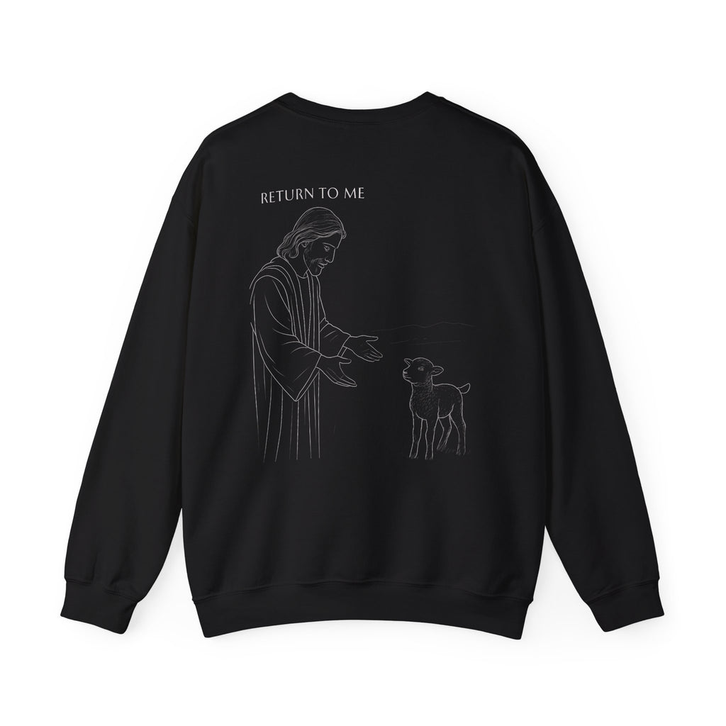 (Dark) Jesus and the Lamb Crewneck Sweatshirt