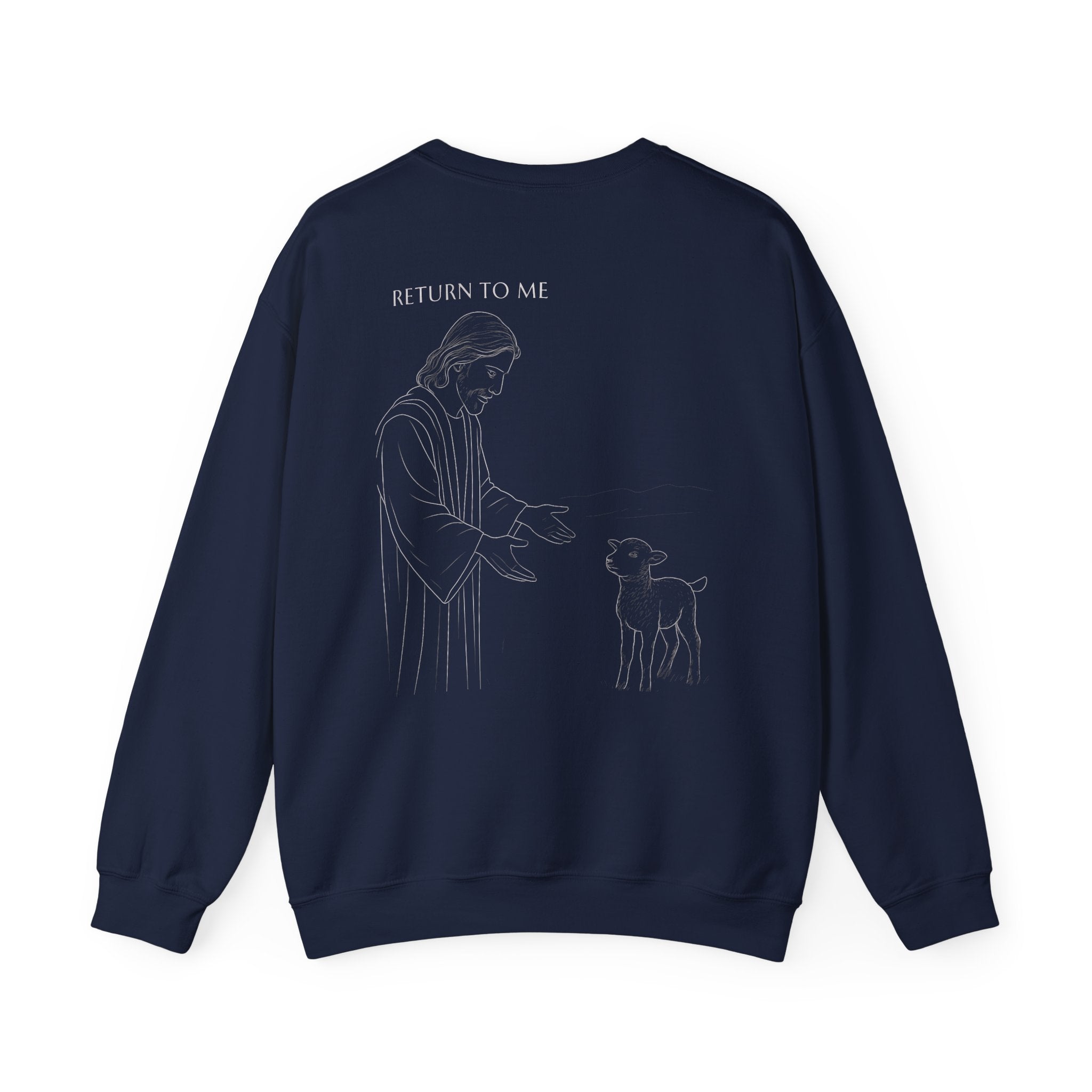 (Dark) Jesus and the Lamb Crewneck Sweatshirt