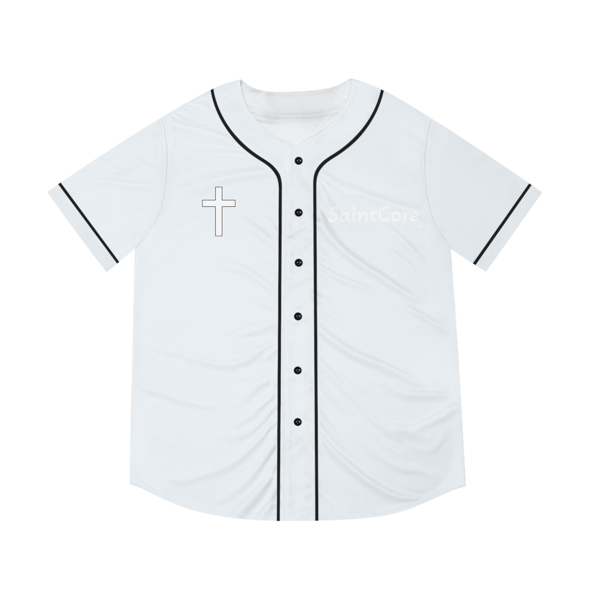 Unisex Baseball cross Jersey (Walk by faith text)