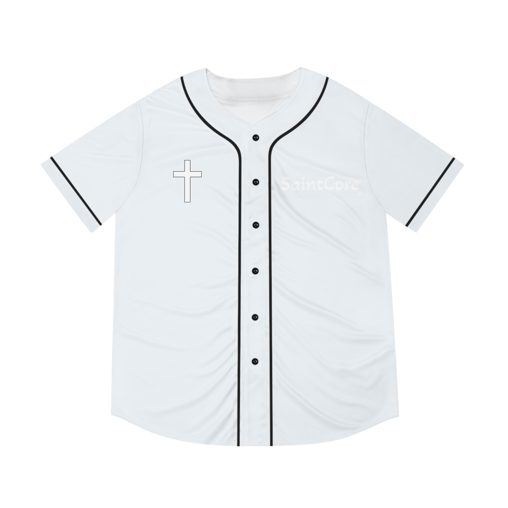 Unisex Baseball cross Jersey (Walk by faith text)