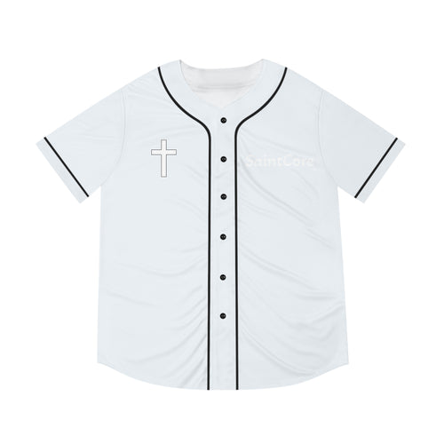 Unisex Baseball cross Jersey (Walk by faith text)
